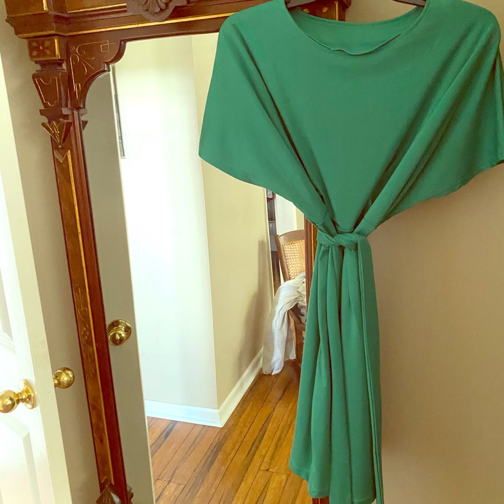 Emerald green dress